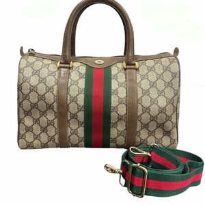 Gucci Vintage Sherry Line Boston Bag